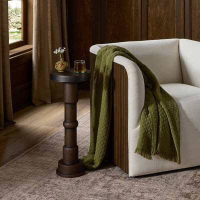 Four Hands Mizu End Table - Aged Belgium Bleach
