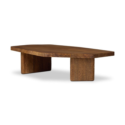 Four Hands Nella Coffee Table - Carved Warm Mango