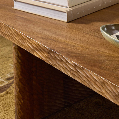 Four Hands Nella Coffee Table - Carved Warm Mango