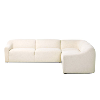 Four Hands Nellie 3PC Sectional - Crypton Nomad Snow