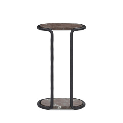 Four Hands Niccola End Table - Textured Smoke and Russet