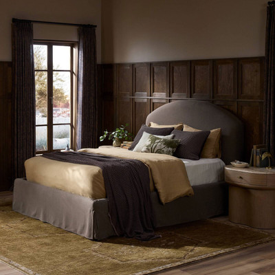 Four Hands Oasley Slipcover Bed - Savoy Coffee - King