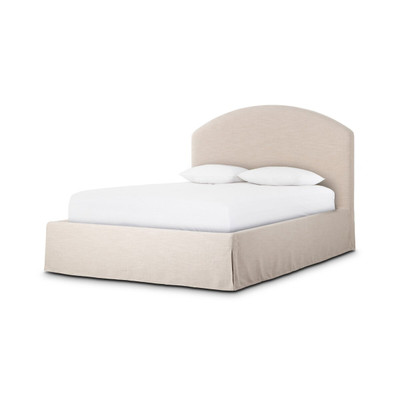 Four Hands Oasley Slipcover Bed - Savoy Parchment - Queen