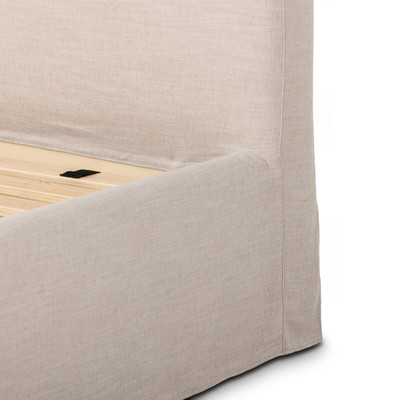 Four Hands Oasley Slipcover Bed - Savoy Parchment - Queen
