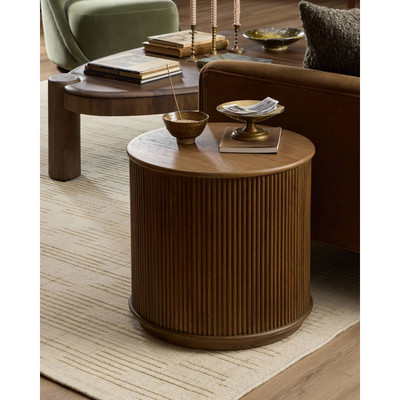 Four Hands Ona End Table - Amber Mindi Veneer