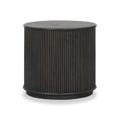 Four Hands Ona End Table - Smoked Black Mindi
