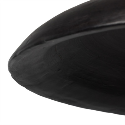 Four Hands Organic Ceramic Pendant - Aged Black Terracotta