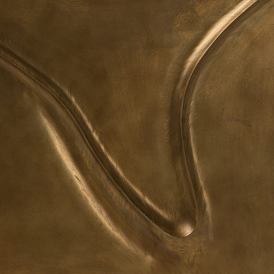 Four Hands Ozias Metal Wall Panel - Smooth Golden