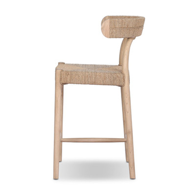 Four Hands Pampa Stool - Smoked Natural Sungkai