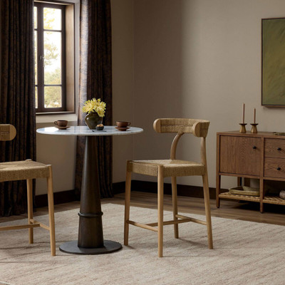 Four Hands Pampa Stool - Smoked Natural Sungkai