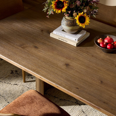 Four Hands Pershing Dining Table - Weathered Acacia Veneer