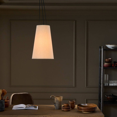 Four Hands Piama Small Pendant - Beige Linen