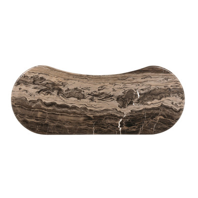 Four Hands Ponce Desk - Rocky Brown Marble