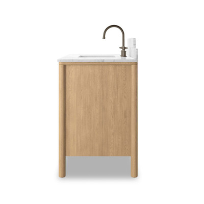 Four Hands Porter Single Wide Vanity - Carrara Marble