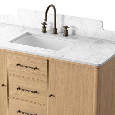 Four Hands Porter Single Wide Vanity - Carrara Marble