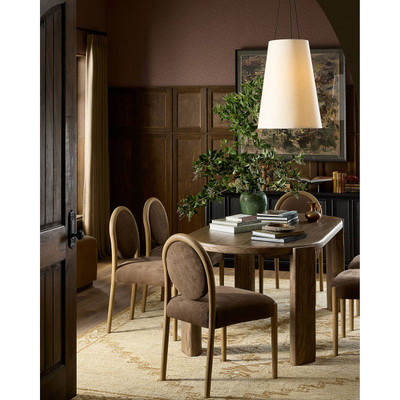 Four Hands Prentiss Dining Chair - Nubuck Cigar