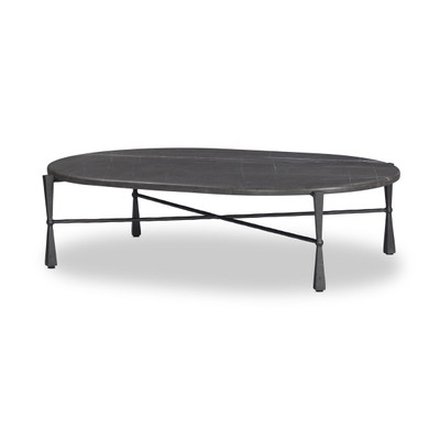 Four Hands Rayna Coffee Table - Grey Italian Marble