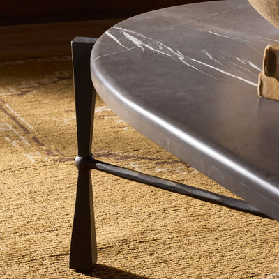 Four Hands Rayna Coffee Table - Grey Italian Marble