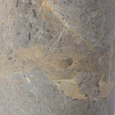 Four Hands Raz End Table - Grey Layered Marble