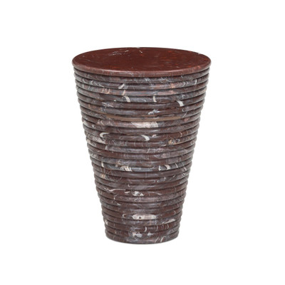 Four Hands Reeves Large End Table - Cordovan Marble