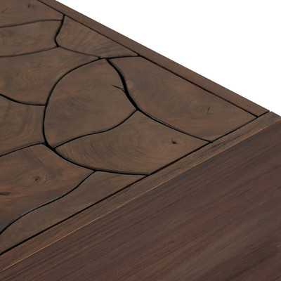 Four Hands Ridge Outdoor Rectangular Coffee Table - Stained Saddle Brown