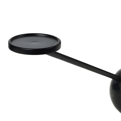 Four Hands Ropia Candle Holder - Black Marble