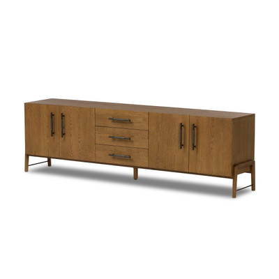 Four Hands Rosedale Media Console - Amber Oak