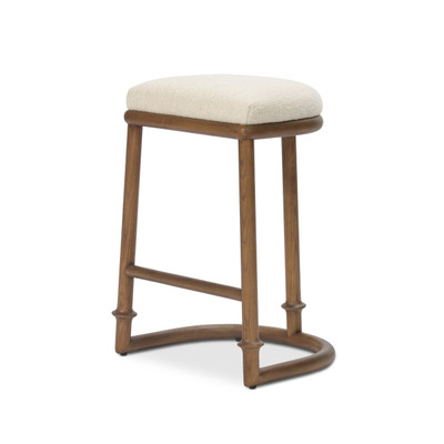 Four Hands Royce Backless Stool - Charter Oatmeal - Counter