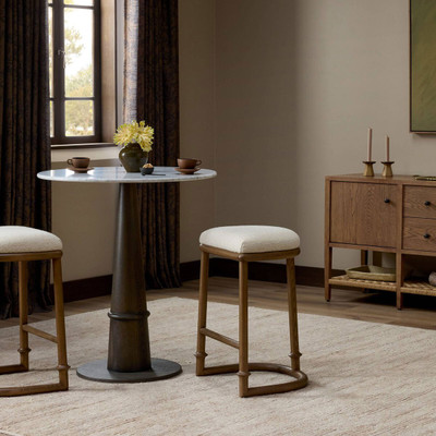 Four Hands Royce Backless Stool - Charter Oatmeal - Counter