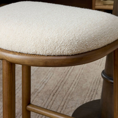 Four Hands Royce Backless Stool - Charter Oatmeal - Counter