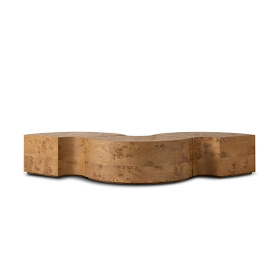 Four Hands Rue Coffee Table - Barley Medium Burl Oak