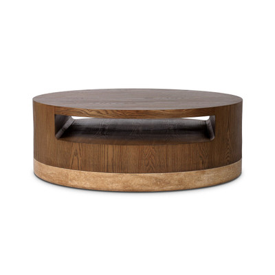 Four Hands Sager Coffee Table - Golden Travertine