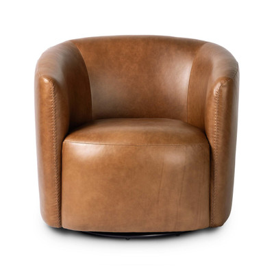 Four Hands Salena Swivel Chair - Sonoma Chestnut