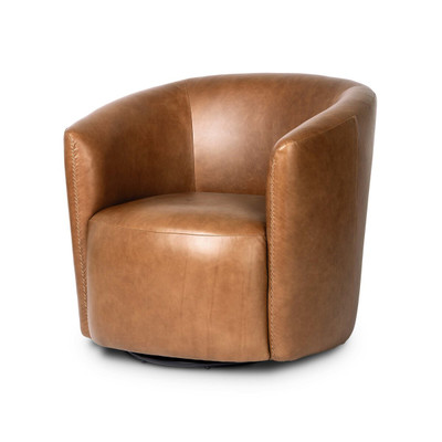 Four Hands Salena Swivel Chair - Sonoma Chestnut