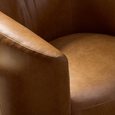 Four Hands Salena Swivel Chair - Sonoma Chestnut