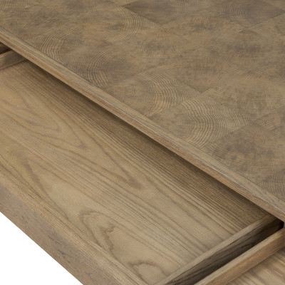 Four Hands Salta Desk - Brown Oak Thick Veneer