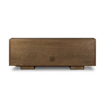 Four Hands Salta Media Console - Brown Oak Thick Veneer