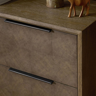 Four Hands Salta Media Console - Brown Oak Thick Veneer