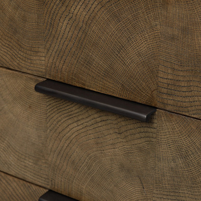Four Hands Salta Nightstand - Brown Oak Thin Oyster