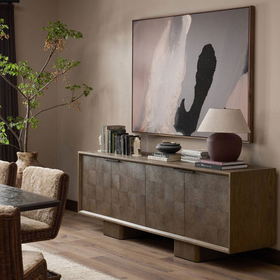 Four Hands Salta Sideboard - Brown Oak Thin Oyster