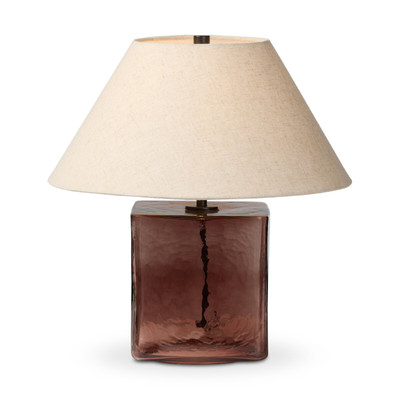 Four Hands Saylor Table Lamp - Brown Cast Glass