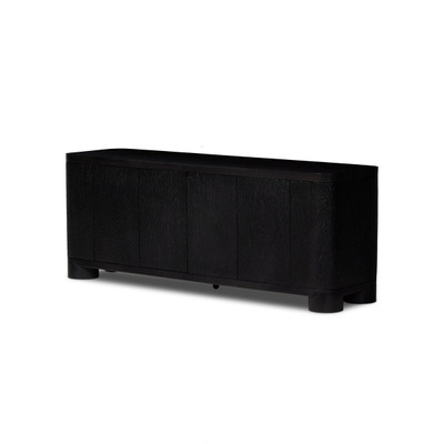 Four Hands Shevall Sideboard - Carved Black Mango