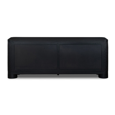 Four Hands Shevall Sideboard - Carved Black Mango