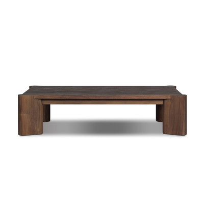 Four Hands Soho Outdoor Coffee Table - Stained Saddle Brown