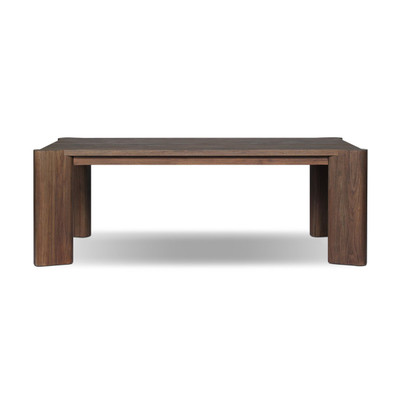 Four Hands Soho Outdoor Dining Table 86" - Stained Saddle Brown