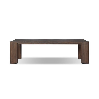 Four Hands Soho Outdoor Dining Table - 106" - Stained Saddle Brown