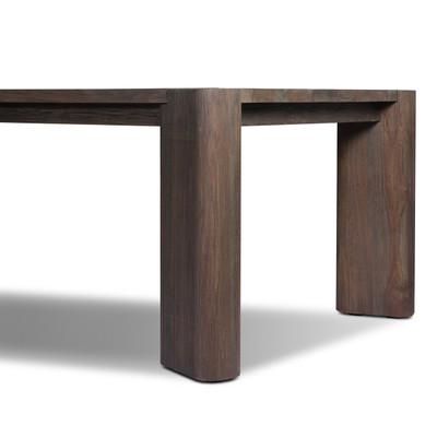 Four Hands Soho Outdoor Dining Table - 106" - Stained Saddle Brown