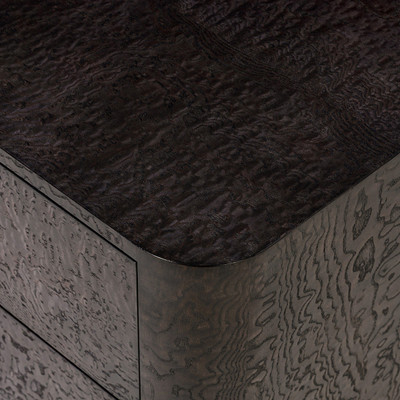 Four Hands Stenson 3 Drawer Nightstand - Dark Tamo Ash Veneer