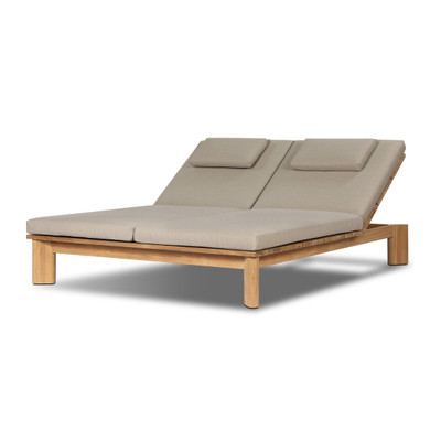 Four Hands Sterling Outdoor Double Chaise - Ibiza Mole