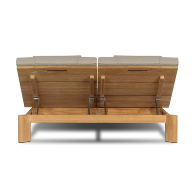 Four Hands Sterling Outdoor Double Chaise - Ibiza Mole